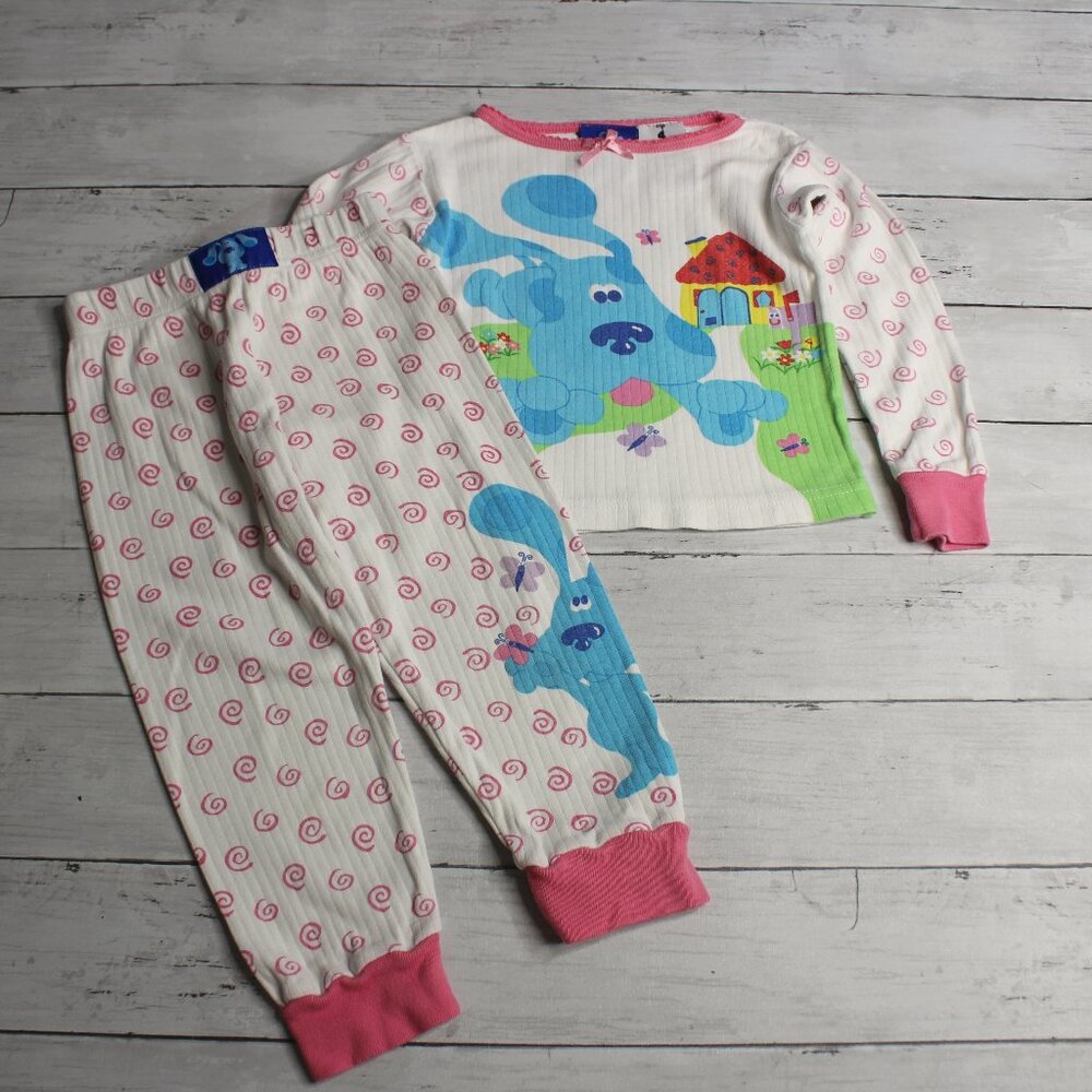 Vintage Blue's Clue Girl's Size 4 4T Pajama Set